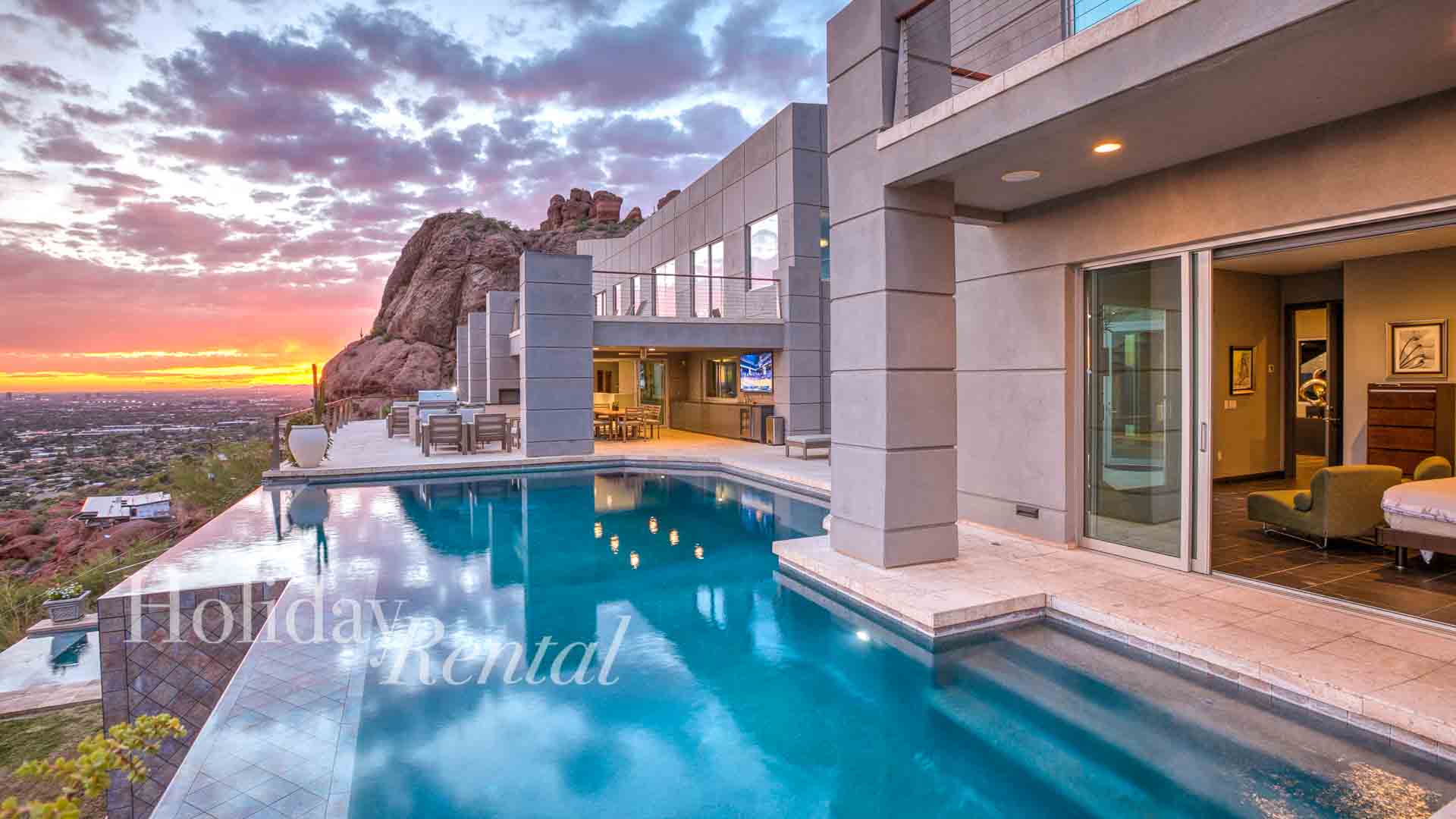 scottsdale mansion on camelback mountain with luxury pool