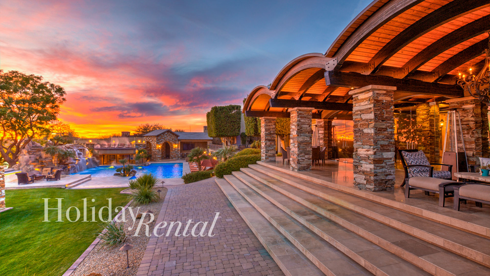 scottsdale estate luxury backyard